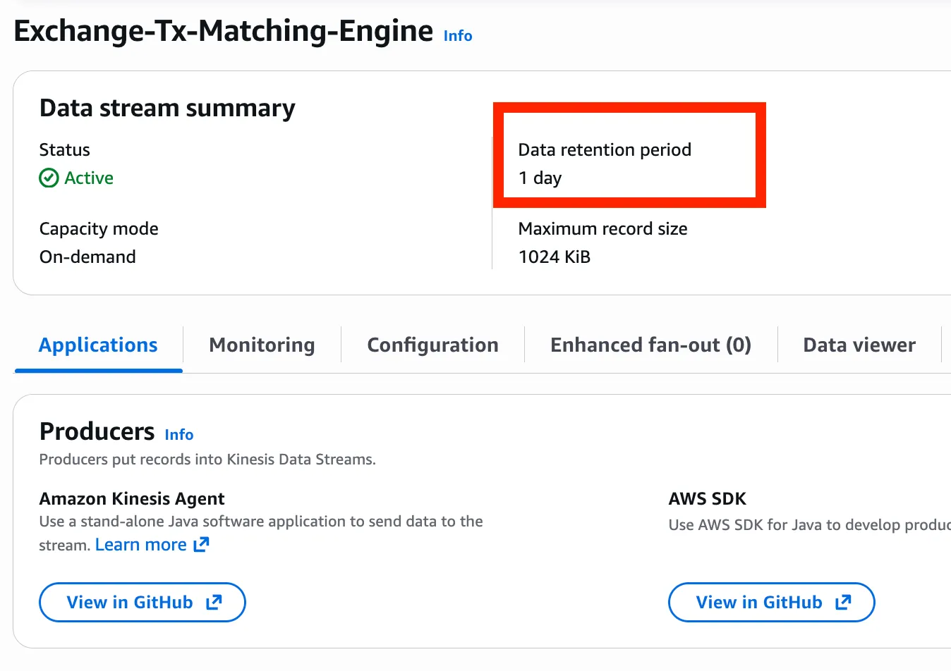 Retention Period 초과 시 데이터 유실